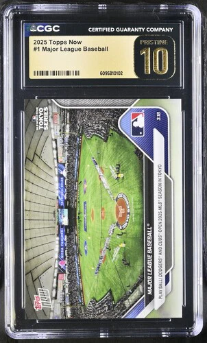 2025 MAJOR LEAGUE BASEBALL NOW 1 CGC PRISTINE 10