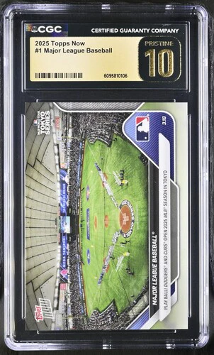 2025 MAJOR LEAGUE BASEBALL NOW 1 CGC PRISTINE 10