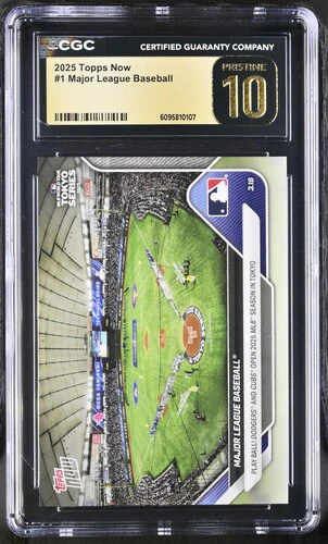 2025 MAJOR LEAGUE BASEBALL NOW 1 CGC PRISTINE 10