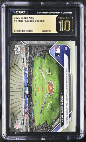 2025 MAJOR LEAGUE BASEBALL NOW 1 CGC PRISTINE 10