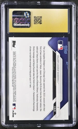 2025 MAJOR LEAGUE BASEBALL NOW 1 CGC PRISTINE 10 - Image 2