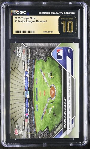 2025 MAJOR LEAGUE BASEBALL NOW 1 CGC PRISTINE 10