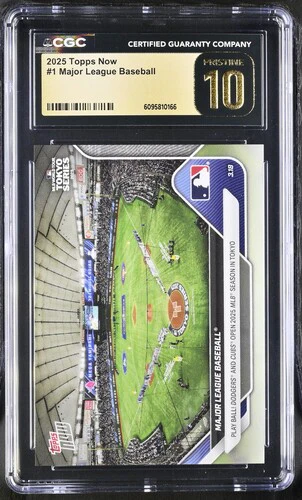 2025 MAJOR LEAGUE BASEBALL NOW 1 CGC PRISTINE 10
