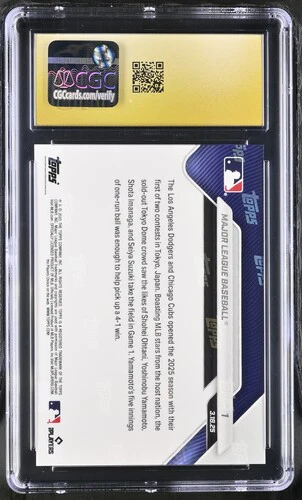 2025 MAJOR LEAGUE BASEBALL NOW 1 CGC PRISTINE 10 - Image 2