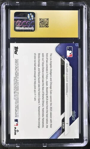2025 MAJOR LEAGUE BASEBALL NOW 1 CGC PRISTINE 10 - Image 2