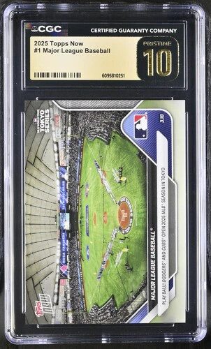 2025 MAJOR LEAGUE BASEBALL NOW 1 CGC PRISTINE 10