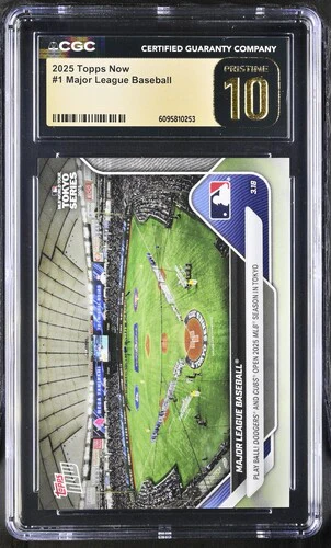 2025 MAJOR LEAGUE BASEBALL NOW 1 CGC PRISTINE 10