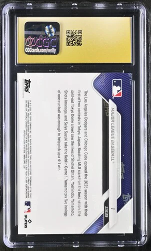 2025 MAJOR LEAGUE BASEBALL NOW 1 CGC PRISTINE 10 - Image 2