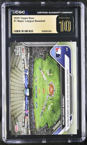 2025 MAJOR LEAGUE BASEBALL NOW 1 CGC PRISTINE 10