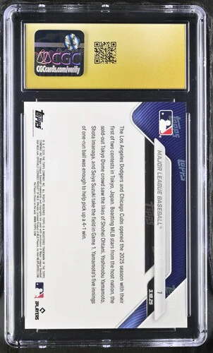 2025 MAJOR LEAGUE BASEBALL NOW 1 CGC PRISTINE 10 - Image 2