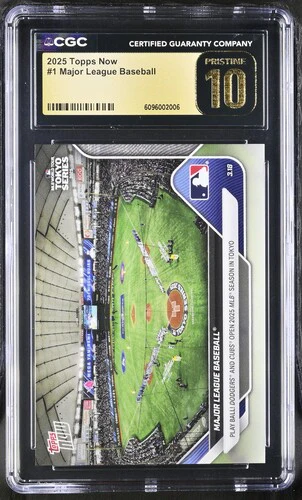 2025 MAJOR LEAGUE BASEBALL NOW 1 CGC PRISTINE 10