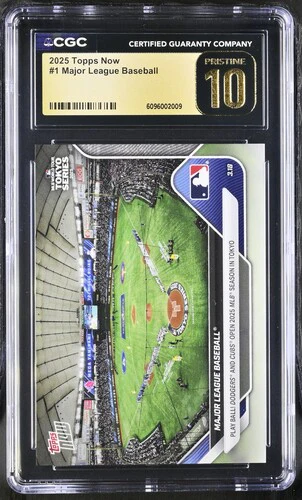 2025 MAJOR LEAGUE BASEBALL NOW 1 CGC PRISTINE 10