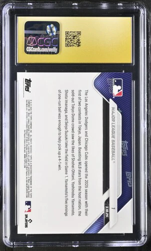 2025 MAJOR LEAGUE BASEBALL NOW 1 CGC PRISTINE 10 - Image 2