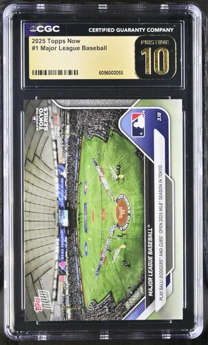 2025 MAJOR LEAGUE BASEBALL NOW 1 CGC PRISTINE 10