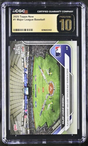 2025 MAJOR LEAGUE BASEBALL NOW 1 CGC PRISTINE 10