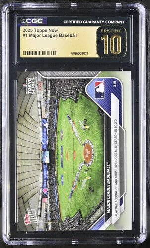 2025 MAJOR LEAGUE BASEBALL NOW 1 CGC PRISTINE 10