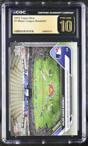 2025 MAJOR LEAGUE BASEBALL NOW 1 CGC PRISTINE 10
