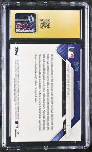 2025 MAJOR LEAGUE BASEBALL NOW 1 CGC PRISTINE 10 - Image 2