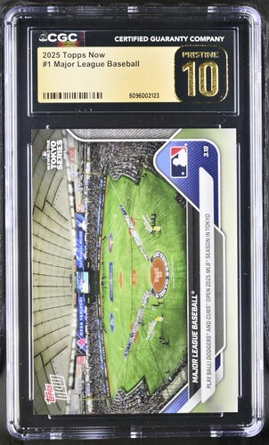 2025 MAJOR LEAGUE BASEBALL NOW 1 CGC PRISTINE 10