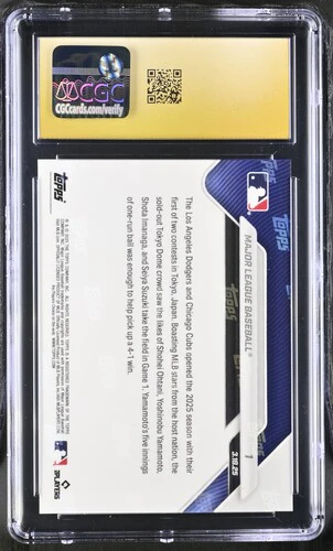 2025 MAJOR LEAGUE BASEBALL NOW 1 CGC PRISTINE 10 - Image 2