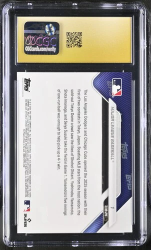 2025 MAJOR LEAGUE BASEBALL NOW 1 CGC PRISTINE 10 - Image 2