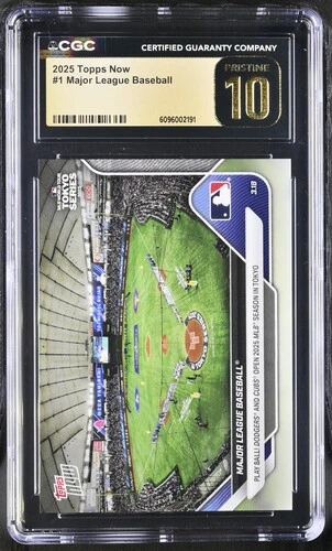 2025 MAJOR LEAGUE BASEBALL NOW 1 CGC PRISTINE 10