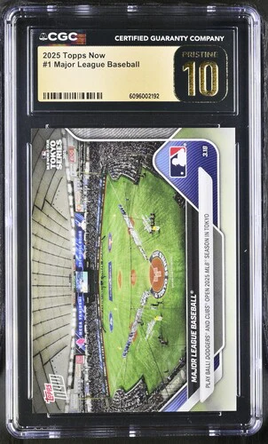 2025 MAJOR LEAGUE BASEBALL NOW 1 CGC PRISTINE 10