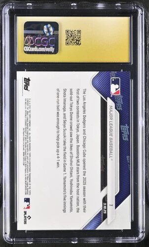 2025 MAJOR LEAGUE BASEBALL NOW 1 CGC PRISTINE 10 - Image 2