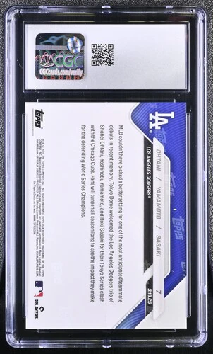 2025 OHTANI/YAMAMOTO/SASAKI NOW 7 CGC GEM MINT 10 - Image 2