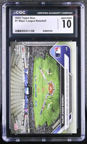 2025 MAJOR LEAGUE BASEBALL NOW 1 CGC GEM MINT 10