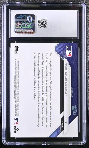 2025 MAJOR LEAGUE BASEBALL NOW 1 CGC GEM MINT 10 - Image 2