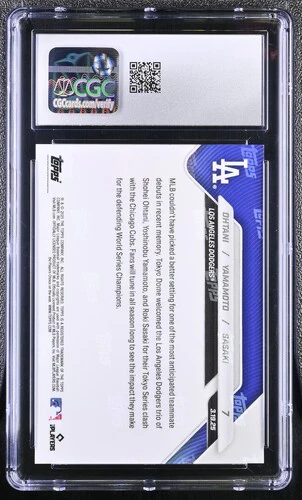 2025 OHTANI/YAMAMOTO/SASAKI NOW 7 CGC GEM MINT 10 - Image 2