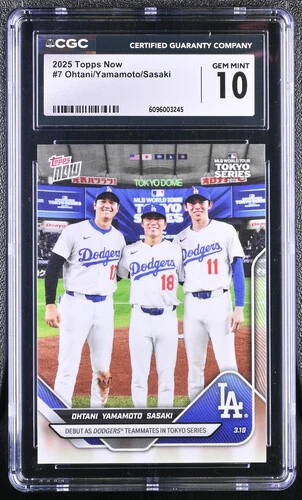 2025 OHTANI/YAMAMOTO/SASAKI NOW 7 CGC GEM MINT 10
