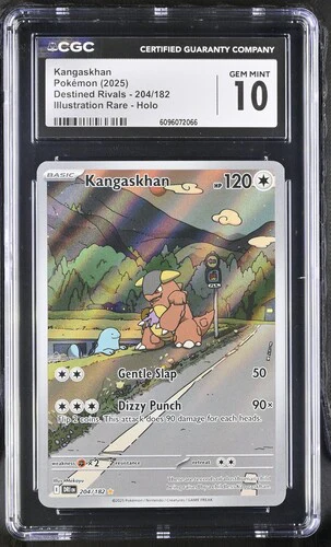 KANGASKHAN DESTINED RIVALS #204/182 ILLUSTRATION RARE HOLO 2025 ENGLISH CGC GEM MINT 10