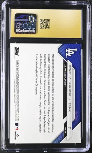 2025 OHTANI/YAMAMOTO/SASAKI NOW 7 CGC PRISTINE 10 - Image 2
