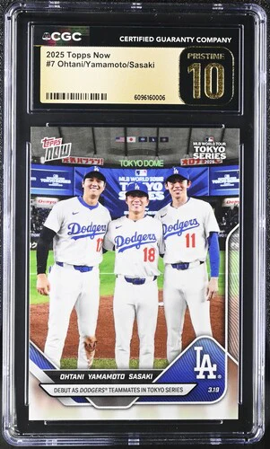 2025 OHTANI/YAMAMOTO/SASAKI NOW 7 CGC PRISTINE 10