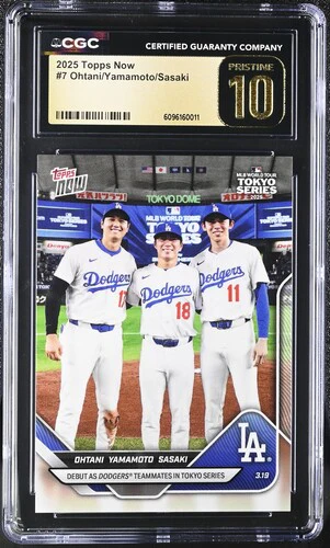 2025 OHTANI/YAMAMOTO/SASAKI NOW 7 CGC PRISTINE 10