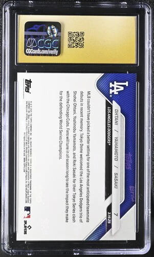 2025 OHTANI/YAMAMOTO/SASAKI NOW 7 CGC PRISTINE 10 - Image 2