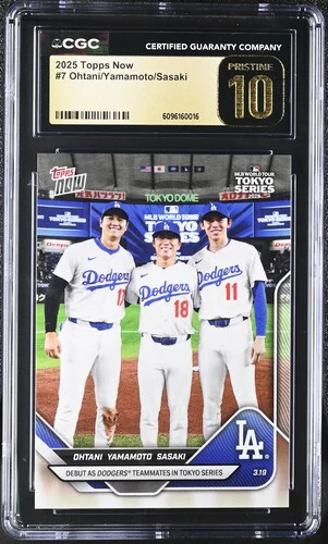 2025 OHTANI/YAMAMOTO/SASAKI NOW 7 CGC PRISTINE 10