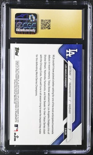 2025 OHTANI/YAMAMOTO/SASAKI NOW 7 CGC PRISTINE 10 - Image 2