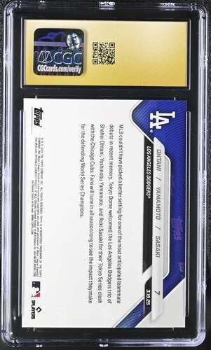 2025 OHTANI/YAMAMOTO/SASAKI NOW 7 CGC PRISTINE 10 - Image 2
