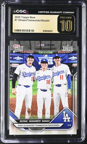 2025 OHTANI/YAMAMOTO/SASAKI NOW 7 CGC PRISTINE 10