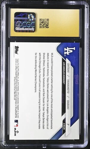 2025 OHTANI/YAMAMOTO/SASAKI NOW 7 CGC PRISTINE 10 - Image 2