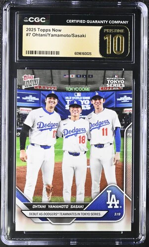 2025 OHTANI/YAMAMOTO/SASAKI NOW 7 CGC PRISTINE 10