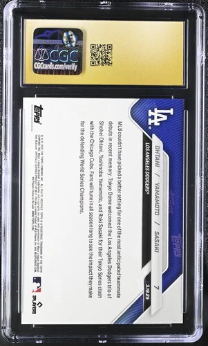 2025 OHTANI/YAMAMOTO/SASAKI NOW 7 CGC PRISTINE 10 - Image 2