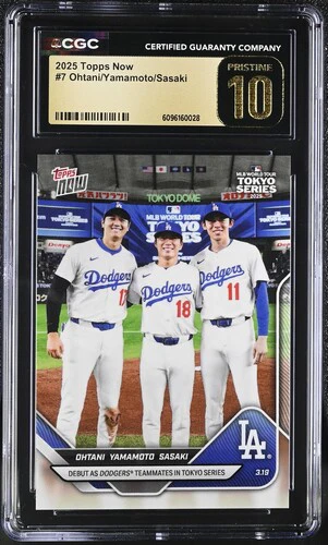 2025 OHTANI/YAMAMOTO/SASAKI NOW 7 CGC PRISTINE 10