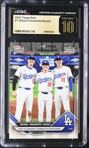 2025 OHTANI/YAMAMOTO/SASAKI NOW 7 CGC PRISTINE 10