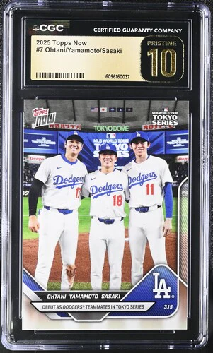 2025 OHTANI/YAMAMOTO/SASAKI NOW 7 CGC PRISTINE 10