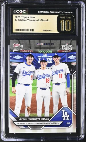 2025 OHTANI/YAMAMOTO/SASAKI NOW 7 CGC PRISTINE 10