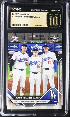 2025 OHTANI/YAMAMOTO/SASAKI NOW 7 CGC PRISTINE 10